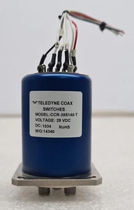 TELEDYNE COAX SWITCHES CCR-38S140-T COAXIAL SWITCH 28VDC - Picture 1 of 5