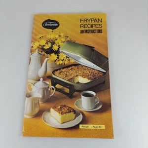 Sunbeam Frypan Recipes and Instructions Cookbook Illustrated Booklet 1972   - Picture 1 of 12