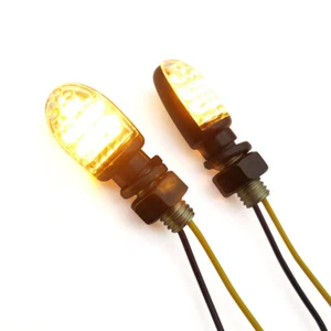 Indicador de señal de giro en miniatura de 10 mm mercado de accesorios adecuado para humo Honda CB400/650F - Imagen 1 de 11