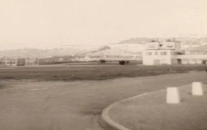 Foto Real Vintage Marsella Francia Vista Aeropuerto Febrero 1955 - Imagen 1 de 2