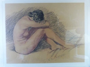Albin François de POSSESSE (1888-?) Original Pastel "Female Nude", ca. 1920 - Picture 1 of 7