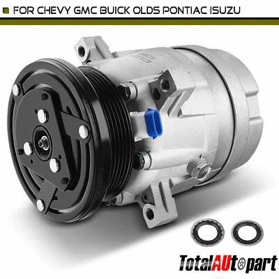 Compresor de aire acondicionado con embrague para Buick Century Chevrolet S10 Lumina Isuzu 1994-1997 Foto 1 de 4