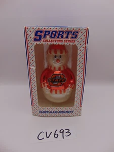 Oklahoma State University Cowboys Snowman Glass Blown Ornament New Christmas Red - Picture 1 of 4