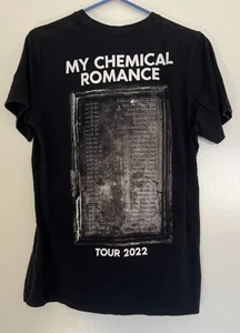 My Chemical Romance Black Medium Short Sleeve Crew Neck 2020 Tour Shirt - Picture 1 of 16
