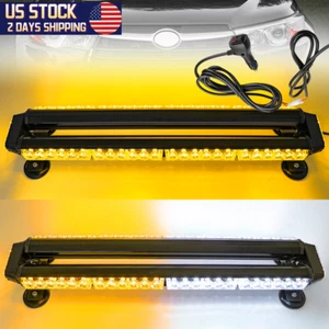 54 LED Emergency Strobe Light Bar Double Side Rooftop Beacon Traffic Advisor 27" - Picture 1 of 19