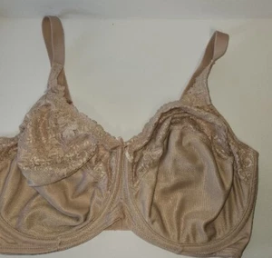 Sujetador minimizador de encaje cómodo Lilyette talla 38DDD beige con aros cobertura completa - Imagen 1 de 6