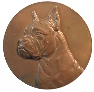 Francia perro BOXER cobre 50 mm por Georges. Contadores - Imagen 1 de 2