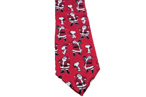 Corbata de Navidad de seda Peanuts Snoopy con corbata de Papá Noel para hombre personaje E561 - Imagen 1 de 4
