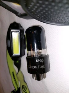 ONE(1) TV7D/U RE-Test 1953 National Union 6SN7GT Black Glass 'D' Tube - Picture 1 of 24