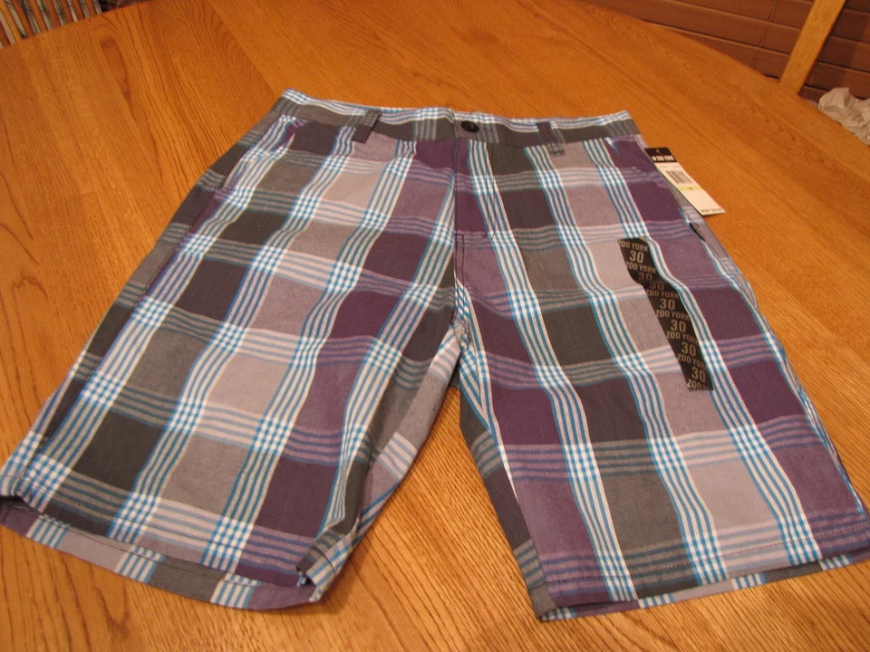 Мальчика зоопарк Йорк шорты аква синий клетку 30 новый с Ярлыками серфинг коньков школы молодежи - Изображение 1 из 3