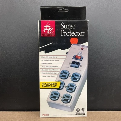 Gemini Industries PC Accessories 6 Outlet Surge Protector - Brand New - Image 1 of 4