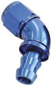 Aeroflow AF518-08 -8AN 60 Deg Full Flow Push Locblue Full Flow Push Lock - Foto 1 di 4