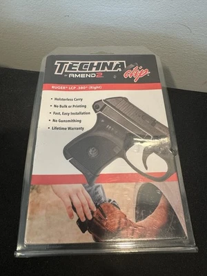 TECHNACLIP for RUGER LCPII HOLSTERLESS CARRY RIGHT HAND new - Image 1 of 2