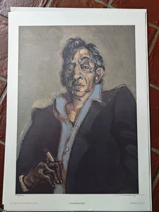 NICOLLET - Offset PORTRAIT SERGE GAINSBOURG - N+S Story Board 1991 - Picture 1 of 2
