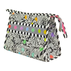 Tula Pink Open Wide Bag Zebra Linework Sewing Kit Renaissance Ribbons READ - Picture 1 of 5