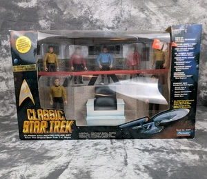 Classic Star Trek Playmates 6090 Bridge Collector Figure Set 1993 Box Damage - Picture 1 of 24