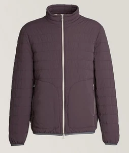 Brunello Cucinelli Mens Winter Jacket Purple Quilted Down Puffer Size 52 BNWOT - Bild 1 von 5