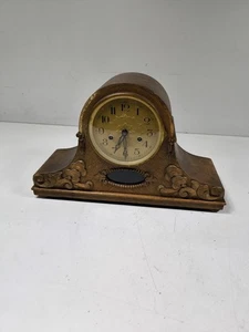 Vintage Wooden Mantel Clock - Working, Signs of Use - Picture 1 of 13