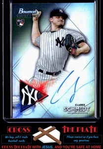 2021 Bowman Sterling Rookie Auto Clarke Schmidt Yankees #BSRA-CS ! - Bild 1 von 2