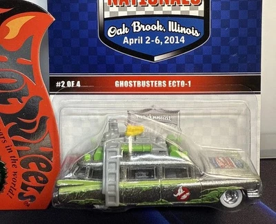 Ghostbusters Ecto-1 2014 de Hot Wheels (14th Nationals 2249/2600 🔥 RARO 🔥 Foto 1 de 4