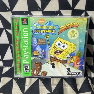SpongeBob SquarePants: SuperSponge PS1 completo di manuale testato e funzionante - Foto 1 di 6