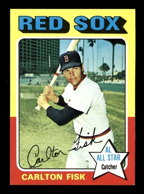 1975 Topps - #80 Carlton Fisk Red Sox AL All-Star HOF NM++ CENTERED - Image 1 of 2