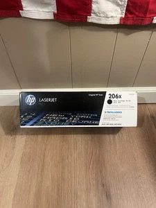 Genuine HP 206X Black Toner Cartridge - W2110X - New - Afbeelding 1 van 1
