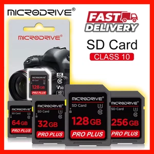 SD Card 16GB 32GB 64GB 128GB 256GB Class 10 SDHC SDXC C10 Full Size Flash SD - Picture 1 of 6