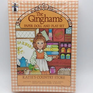Vintage 1978 The Ginghams Paper Doll & Playset Katie’s Country Store Rare SEALED - Bild 1 von 4