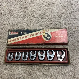 Snap-on SAE 3/8 Drive 7 Piece Flare Nut Crow Foot Set- USA - Bild 1 von 11