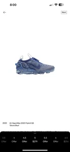 Size 5Y - Nike Air VaporMax 2020 Flyknit Stone Blue - Picture 1 of 22