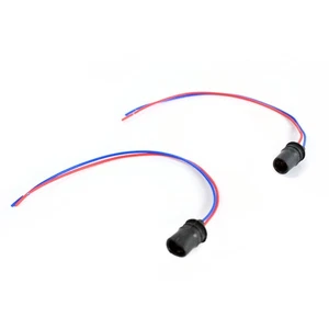 T10 RUBBER BULB SOCKETS SET W/PIGTAIL WIRING 194 259 280 285 447 464 555 585 655 - Picture 1 of 4