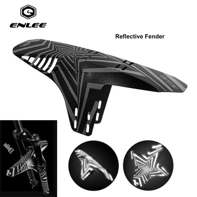 ENLEE MTB Reflective Mudguard Mud Guard Mountain Bike Front Rear Fender Cycling - Image 1 of 4