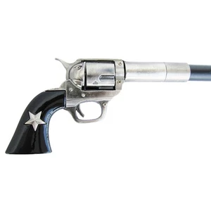 Texas Ranger Star COLT 45 BASTÓN PISTOLA Western Revólver Pistola Mango Bastón - Imagen 1 de 2