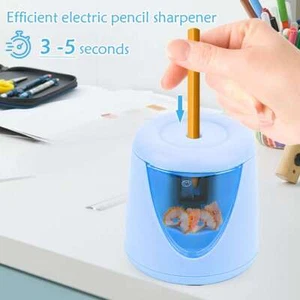 Automatic Electric Pencil Sharpener For Kids Battery Operated Home School Office - Picture 1 of 6