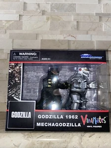 GODZILLA  & MECHAGODZILLA 1962 VINIMATES VINYL FIGURE SET - Picture 1 of 4