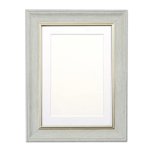 Shabby Chic Picture frame,photo frame,poster Grey/Dark Grey with Bespoke Mount - Imagen 1 de 17