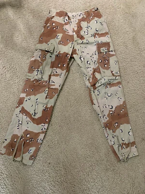 TROUSERS DESERT CAMO COMBAT X-SMALL-SHORT NSN8415011026796 Cotton50%Nylon50%,OEM - Image 1 of 4