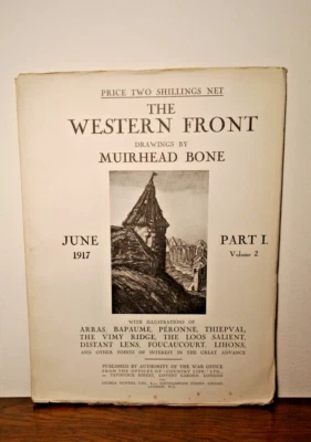 The Western Front Muirhead Bone June 1917 Part 1 Volume 2 First Great War WW1 - Image 1 of 2