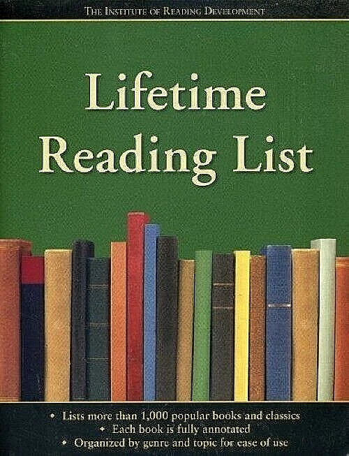 Lifetime Reading List by Institute of Reading Development, Inc. #B0046PEP10 NEW! - Image 1 of 1
