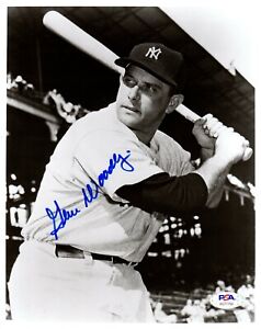 Gene Woodling autographed signed 8x10 photo MLB New York Yankees PSA COA
