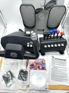 Pedales de yugo SIM de vuelo USB de colección CH Products hechos en EE. UU. *SIN PROBAR - Imagen 1 de 11