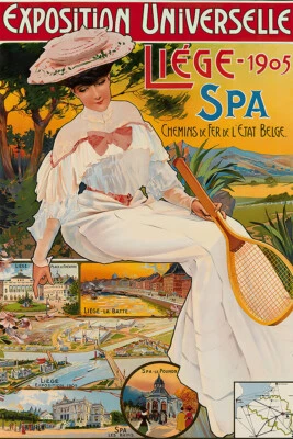 Exposition Universelle Liege 1905 Vintage Art Wall Room Poster - POSTER 20x30 - Image 1 of 4