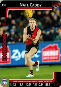 Tarjeta Essendon Bombers AFL 2025 TeamCoach - Nate Caddy - Imagen 1 de 3