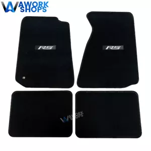 For 94-98 Ford Mustang 2Dr Floor Mats Carpets Black Front Rear w/ RS 4pcs set - Picture 1 of 1