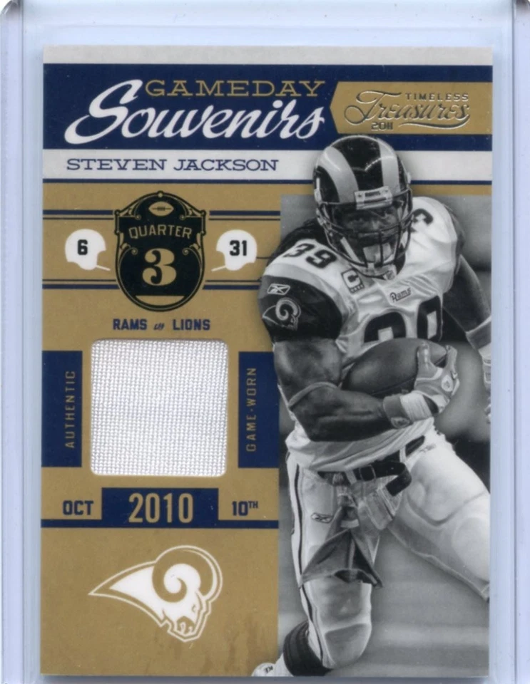 Camiseta Timeless Treasures #11 Steven Jackson #191/250 2011 - St. Louis Rams Foto 1 de 1