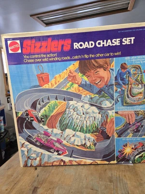 Hot Wheels Fat Daddy Sizzlers 1973 Road Race Set RARO Sin Coches Foto 1 de 4