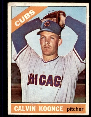 1966 TOPPS CALVIN KOONCE CHICAGO CUBS #278 VG+ - Image 1 of 2