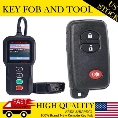 For 2011 2012 2013 2014 2015 Toyota  Prius C V Scion TC Smart Remote Key Fob — 第 1/4 张图片