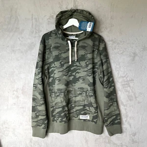 Life is Good Men Simply True Fleece Hoody Moss Green Camo Size Medium 115485 NWT - Picture 1 of 9